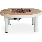 Happy Cocooning Feuertisch Riviera 80 oyster beige