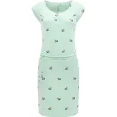 Ragwear Sommerkleid "Strandkleid Penellope Print YOUMODO", Damen, Gr. XL, N-Gr, grün (mint), Obermaterial: 100% Baumwolle CO., Kleider Sommerkleid
