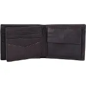 Fossil Geldbörse Neel Large Coin Pocket Bifold Brown braun