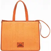 Sansibar Handtasche Umhängetasche Tote Bag Orange