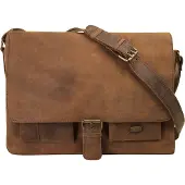 Harold's Leder Businesstasche Umhängetasche Antic Messengerbag Nature braun