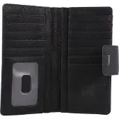 Fossil Geldbörse Logan RFID Tab Clutch Black schwarz