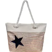 Cham Cham Strandtasche "Damen Handtasche aus Textil, 46x32x13cm"