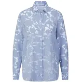 Peter Hahn Long-Bluse blau