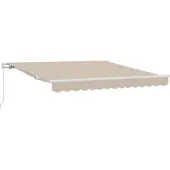 Syfax Manuelle Markise 3 x 2,5 m Beige 100% Polyester