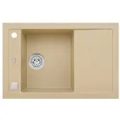 ALVEUS CZ Alveus Formic - Granit-Spüle760x500 mm, mit Ablaufsystembedienung, beige 1108033