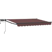 Syfax Manuelle Gelenkarmmarkise mit LEDs 3,5 x 2 m