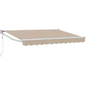 Syfax Elektrische ausziehbare Markise Beige 3,5 x 2 m
