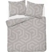 Detexpol Baumwollbettwäsche 180x200 Geometrisches Mosaik Beige