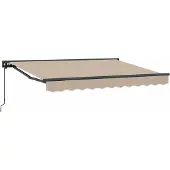 Syfax Manuelle Markise 3,5 x 2 m Beige 100% Polyester