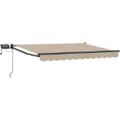 Syfax Manuelle Gelenkarmmarkise mit LEDs 3,5 x 2 m