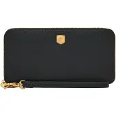Fossil Geldbörse Lennox Zip Continental Wallet Black schwarz