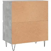 vidaXL Sideboards 3 Stk. Betongrau Holzwerkstoff