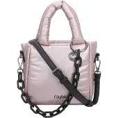 Buffalo Handtasche Umhängetasche Nylon Boxy05 Metal Crossbody Bag Powder altrosa