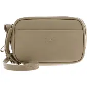 Lacoste Leder Umhängetasche City Court Crossover Bag Viennois taupe
