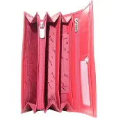 Esquire Geldbörse New Silk Ladies Long Wallet Red dunkelrot