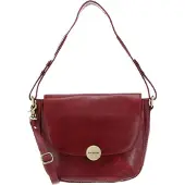 Chiemsee Leder Schultertasche Umhängetasche Brisbane Shoulderbag Red rot