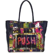 Gabs Leder Schultertasche Handtasche Jessica Stampa Trip Shoulderbag Nero blau