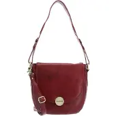 Chiemsee Leder Schultertasche Umhängetasche Brisbane Shoulderbag Red rot