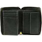Chiemsee Leder Geldbörse Leather Wallet Black schwarz