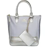 Sansibar Handtasche Schultertasche Shopper Bag Silver silberfarben