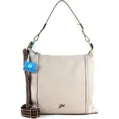 Gabs Leder Schultertasche Elide Genevieve Shoulder Bag Stone beige