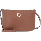 Decadent Leder Umhängetasche Schultertasche Marcia Small Double Bag Nappa Cognac braun