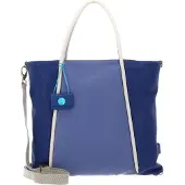 Gabs Umhängetasche Schultertasche Lydia Shopper Lapislazzulo+Fiordaliso+Ecru blau