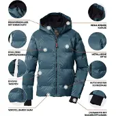 Killtec Kinder Skijacke KSW 210 Girls Quilted Jacket Blau 176