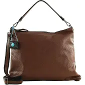 Gabs Leder Schultertasche Filippa TG Pochette Cuoio Scuro braun