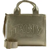 DKNY Hadlee Handtasche Gold - 3 Fächer, abnehmbarer & verstellbarer Schulterriemen