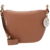 Mandarina Duck Leder Umhängetasche Mellow Leather Crossover Pecan Nut hellbraun