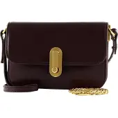 Ted Baker Leder Umhängetasche Schultertasche Kkaysa Polished Leather Crossbody Bag Wine weinrot