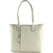 PICARD Leder Schultertasche Pure Shopper White Lily weiß