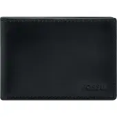 Fossil Kartenetui Derrick Front Pocket Wallet Black schwarz
