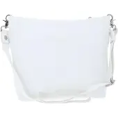 Mandarina Duck Leder Umhängetasche Mellow Leather Crossover Bag Blanc weiß