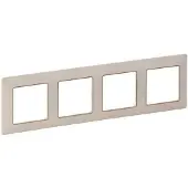 Legrand Vierfach-Rahmen Valena Life - Creme/Gold