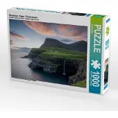 CALVENDO Gásadalur, Vágar, Färöer-Inseln 1000 Teile Puzzle quer 640x480mm, Zilch Thomas; 7428908