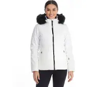 Campagnolo Skijacke Woman Jacket Zip Hood Bianco Nero Weiss MIT