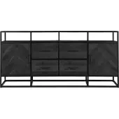 Benoa Kommode Jax 200cm - Schwarz