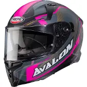 Caberg Avalon X Optic Helm, schwarz matt/pink, XS (53/54)