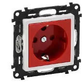 Legrand 753131 Valena Life Schutzkontaktsteckdose Codiert Farbe: Rot