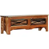 Syfax TV-Schrank 120x30x40 cm Altholz Massiv