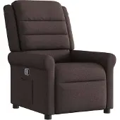 Syfax Relaxsessel Dunkelbraun Stoff