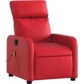 Syfax Massagesessel Rot Kunstleder