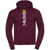 Berik Digital Hoodie, burgunderrot/weiß, XL