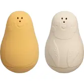 Babys Only Spritzfigur Pinguin Ocker/Warm Linen - 2-Pack