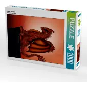 CALVENDO Feuer Drache 1000 Teile Puzzle hoch 480x640mm, Creation Pezi; 7374342