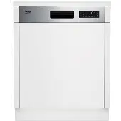Beko b300 BDSN26440X, Halb integriert, Standardgröße (60 cm), Edelstahl, LCD, 1,5 m, Edelstahl