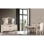 Xl Moebel Gmbh Esstisch Garnitur Gruppe Esszimmer Tisch Stuhl Set Anrichte Spiegel 6tlg